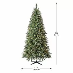 Cheap ⌛ 7ft. Pre-Lit Willow Pine Artificial 👍 Christmas Tree, Clear Lights by Ashland® ❤️ -Ashland Sale Store 10151879 14