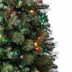 Coupon ⌛ 7ft. Pre-Lit Willow Pine Artificial Christmas Tree, Multicolor Lights by Ashland® 🥰 -Ashland Sale Store 10151890 10
