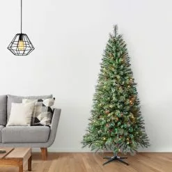 Coupon ⌛ 7ft. Pre-Lit Willow Pine Artificial Christmas Tree, Multicolor Lights by Ashland® 🥰 -Ashland Sale Store 10151890 15