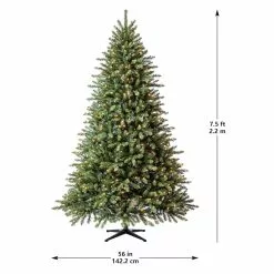 Top 10 😍 7.5ft. Pre-Lit Hartford Pine Artificial 😍 Christmas Tree, Clear Lights by Ashland® ❤️ -Ashland Sale Store 10151894 13