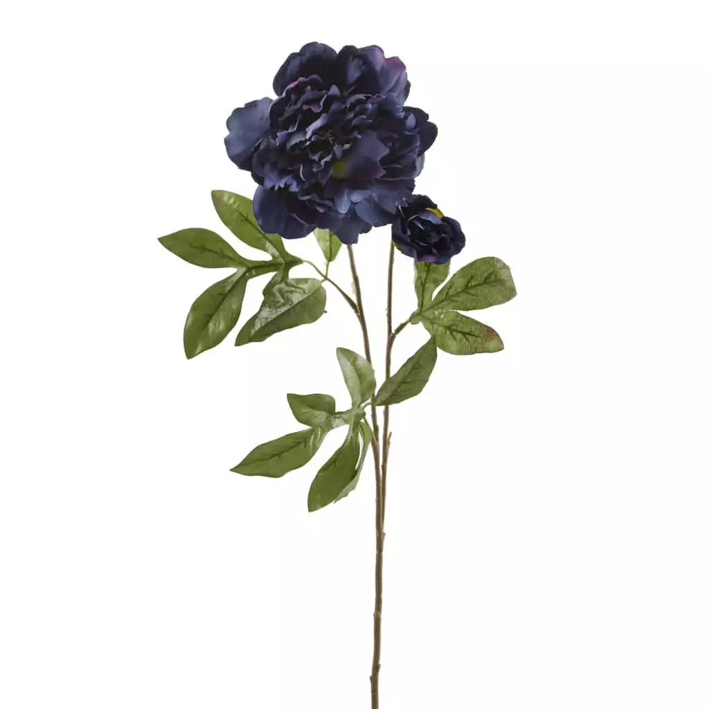 Wholesale 👍 12 Pack: Dark Blue Silk Garden Peony Spray by Ashland® ⭐ 3 Wholesale 👍 12 Pack: Dark Blue Silk Garden Peony Spray by Ashland® ⭐