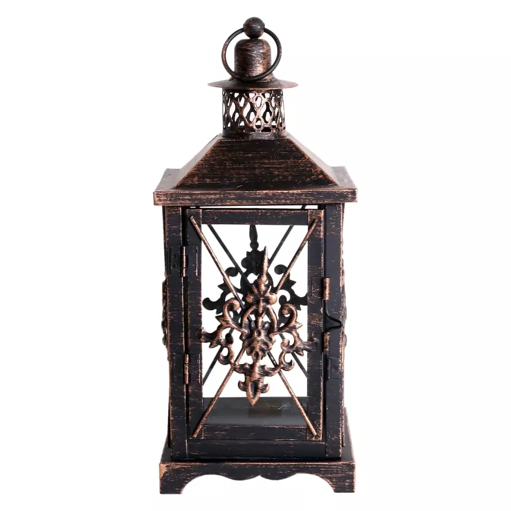 Hot Sale ✔️ 12" Damask Metal Lantern by Ashland® ✔️ 5 Hot Sale ✔️ 12" Damask Metal Lantern by Ashland® ✔️ - Image 3