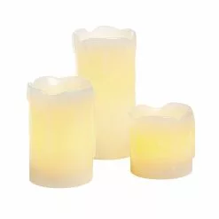 Discount ⭐ Flameless Real Wax LED Pillar Candle Set by Ashland® 😀 -Ashland Sale Store 10287962 2