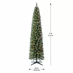 Coupon 👍 7ft. Pre-Lit Artificial Christmas Tree, Clear Lights by Ashland® 🎁 -Ashland Sale Store 10293311 14