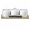 Budget ⌛ Ashland® Basic Elements™ White Pillar Candle, 3 Pack 🧨 -Ashland Sale Store 10317968