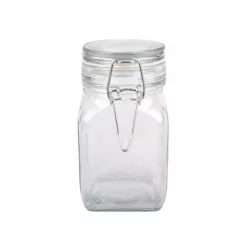 Best Sale ⌛ Square Glass Jar with Latch by Ashland® ❤️ -Ashland Sale Store 10354884 3