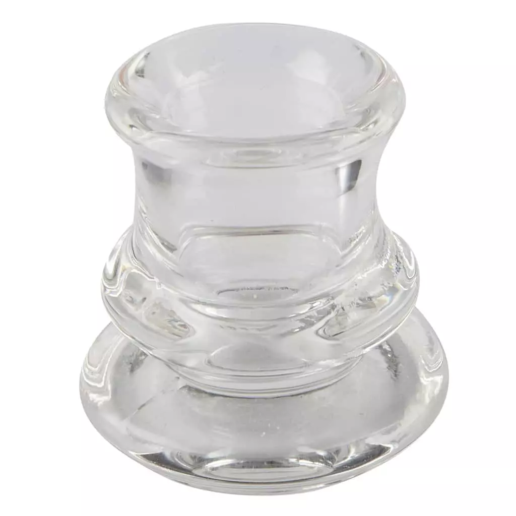 Hot Sale ❤️ Ashland® Chunky Glass Taper Candle Holder ⭐ 3 Hot Sale ❤️ Ashland® Chunky Glass Taper Candle Holder ⭐