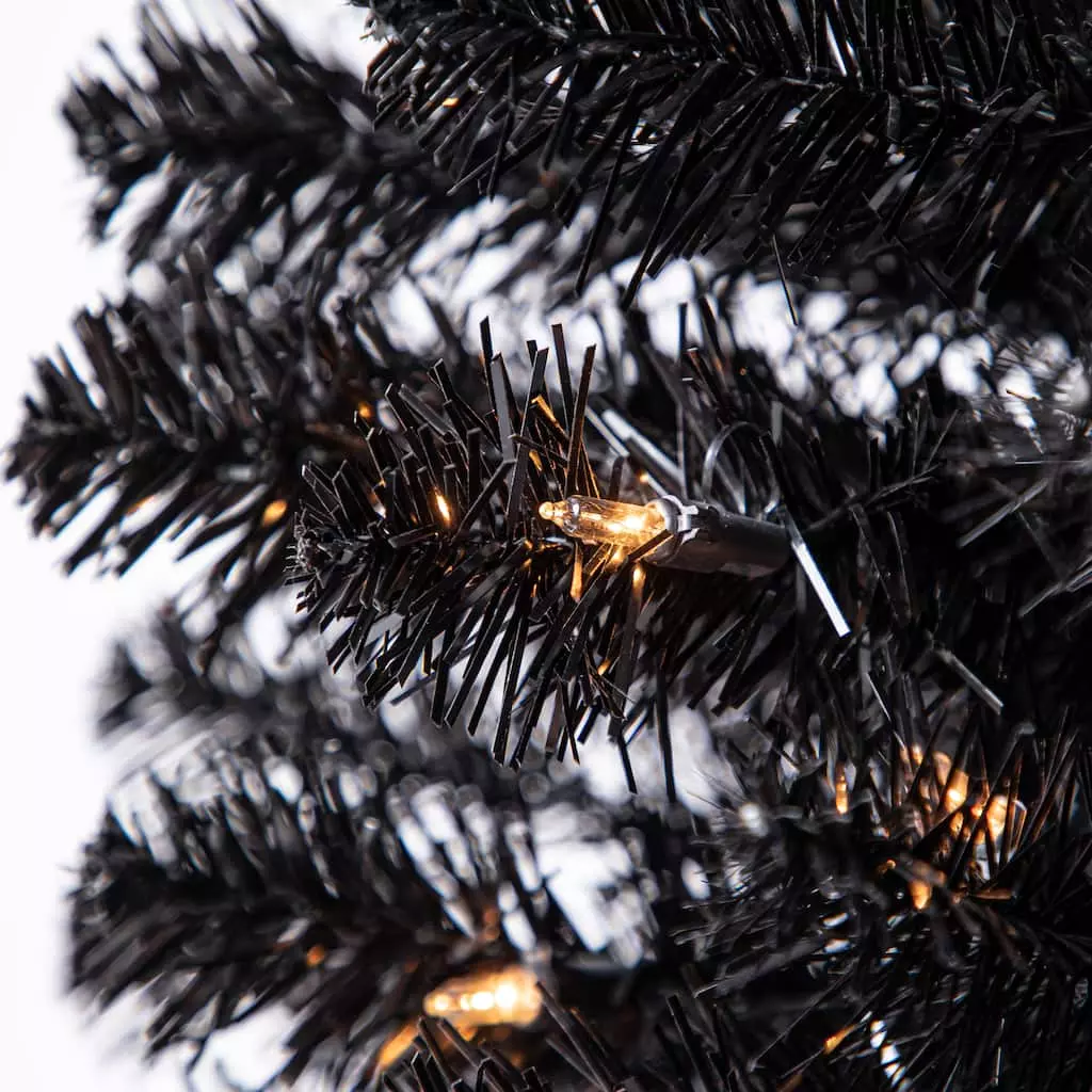 Cheap ✔️ 6ft. Pre-Lit Artificial Black Pencil ✨ Christmas Tree, Clear Lights by Ashland® ❤️ 6 Cheap ✔️ 6ft. Pre-Lit Artificial Black Pencil ✨ Christmas Tree, Clear Lights by Ashland® ❤️ - Image 4