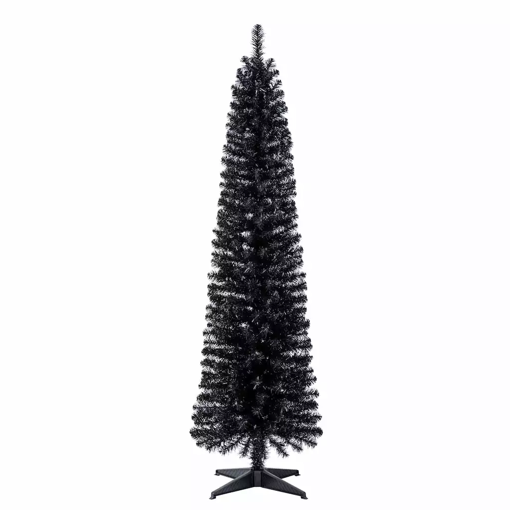 Cheap ✔️ 6ft. Pre-Lit Artificial Black Pencil ✨ Christmas Tree, Clear Lights by Ashland® ❤️ 4 Cheap ✔️ 6ft. Pre-Lit Artificial Black Pencil ✨ Christmas Tree, Clear Lights by Ashland® ❤️ - Image 2