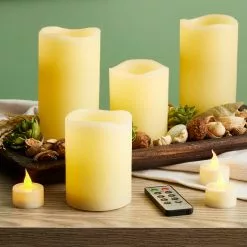 Cheapest 🎁 Basic Elements™ Ivory LED Candle Set with Remote By Ashland® 😍 -Ashland Sale Store 10466356 20