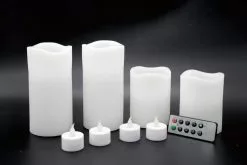 Brand new 💯 Basic Elements™ White LED Candle Set with Remote By Ashland® ❤️ -Ashland Sale Store 10466357 2