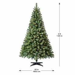 Best Pirce 😍 6ft. Pre-Lit Windham Spruce Artificial 😉 Christmas Tree, Clear Lights by Ashland® ⌛ -Ashland Sale Store 10487970 13