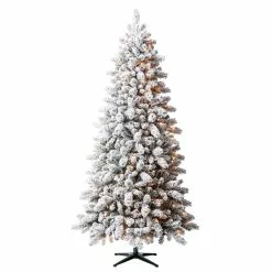 Best Pirce ❤️ 7.5ft. Pre-Lit Vermont Pine Flocked Artificial Christmas Tree, Clear Lights by Ashland® 🔥