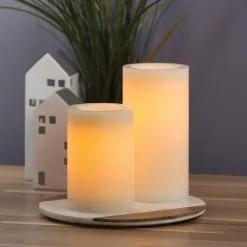 Cheap ⌛ 6 Pack: 4" x 8" White LED Pillar Candle with Timer by Ashland® 🥰 -Ashland Sale Store 10519787 2