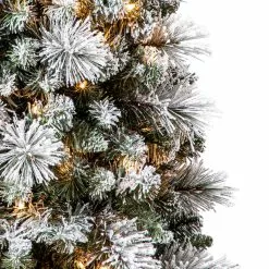 Promo ⌛ 7ft. Pre-Lit Artificial Slim Christmas Tree, Clear Lights by Ashland® 😀 -Ashland Sale Store 10521247 11