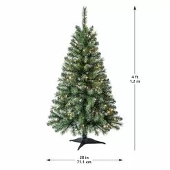 Best Pirce ❤️ 4ft. Pre-Lit Riverside Pine Artificial Christmas Tree, Clear Lights by Ashland® 🛒 -Ashland Sale Store 10555064 14