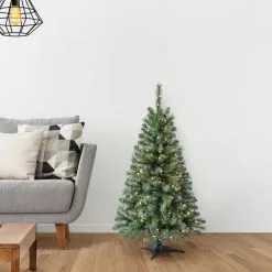 Best Pirce ❤️ 4ft. Pre-Lit Riverside Pine Artificial Christmas Tree, Clear Lights by Ashland® 🛒 -Ashland Sale Store 10555064 16