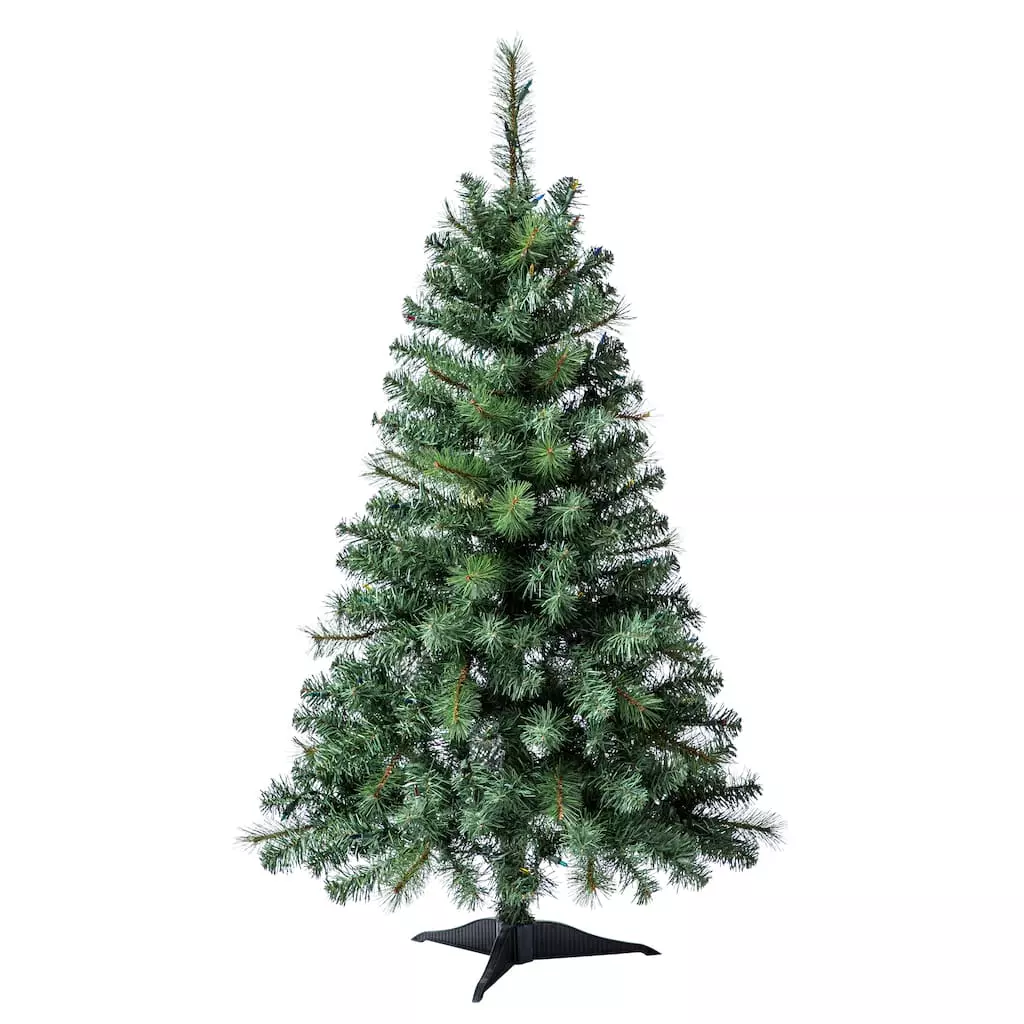 Discount ⭐ 4ft. Pre-Lit Riverside Pine Artificial Christmas Tree, Multicolor Lights by Ashland® 😉 4 Discount ⭐ 4ft. Pre-Lit Riverside Pine Artificial Christmas Tree, Multicolor Lights by Ashland® 😉 - Image 2