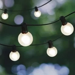 Budget ⭐ 16ct. Frosted Globe String Lights by Ashland™ 😍 -Ashland Sale Store 10561984