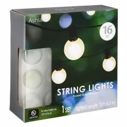 Budget ⭐ 16ct. Frosted Globe String Lights by Ashland™ 😍