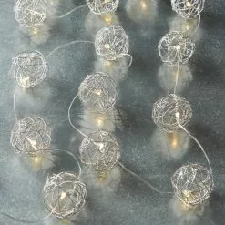 Coupon ✨ 20ct. Warm White Wire Ball LED String Lights by Ashland™ 🎁 -Ashland Sale Store 10561994