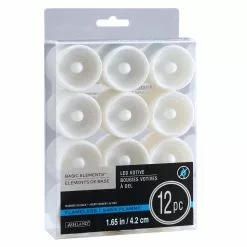 Deals 🤩 White Glitter LED Votive Candles By Ashland® 12ct. ⌛ -Ashland Sale Store 10562378 3