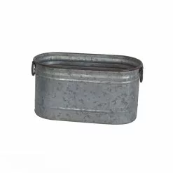 Cheap 😉 Small Dark Galvanized Metal Oblong Planter By Ashland® ⌛