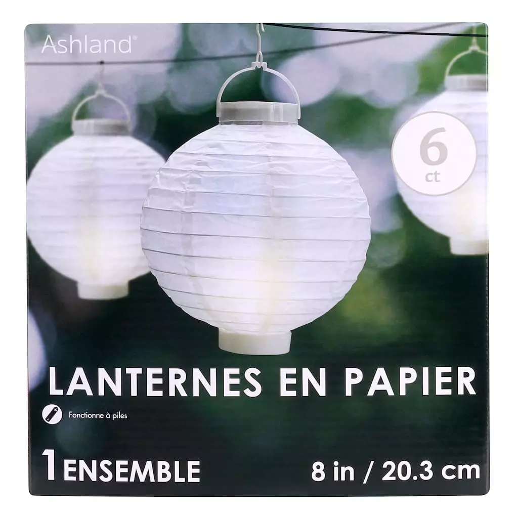 Wholesale ✨ 8 Packs: 6 ct. (48 total) 8" White Paper Lanterns by Ashland® ⌛ 3 Wholesale ✨ 8 Packs: 6 ct. (48 total) 8" White Paper Lanterns by Ashland® ⌛