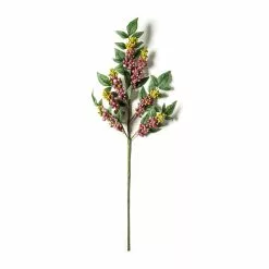Outlet ⌛ Burgundy Berry Stem with Leaves by Ashland® 👍