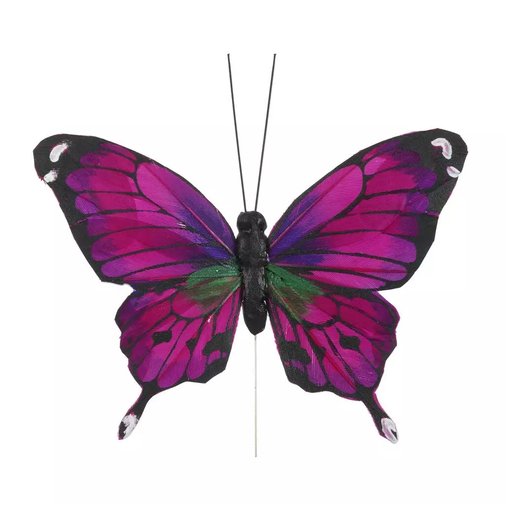 New ❤️ 10.2" Blue, Purple & Green Feather Butterfly by Ashland® 🎉 5 New ❤️ 10.2" Blue, Purple & Green Feather Butterfly by Ashland® 🎉 - Image 3