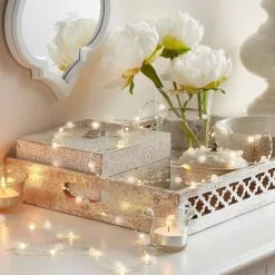 Budget 😉 40ct. Warm White Gold Pearl LED String Lights by Ashland® 🎉 -Ashland Sale Store 10632035 3