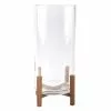 Outlet 💯 6 Pack: 11.5" Glass Candle Holder with Wood Base by Ashland® ⌛ -Ashland Sale Store 10633857 1 1