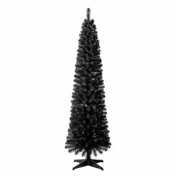 Best deal ✨ 6ft. Pre-Lit Shiny Black Pencil Tree, Clear Lights by Ashland® ⭐ -Ashland Sale Store 10633874 1