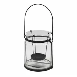 Best deal 🤩 6 Pack: 7.2" Glass Lantern with Black Handle by Ashland® ❤️