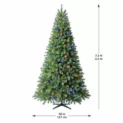 Cheapest 😉 7.5ft. Pre-Lit Whistler Pine Artificial 💯 Christmas Tree, Color Changing LED Lights by Ashland® ❤️ -Ashland Sale Store 10635064 20