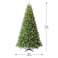 Cheapest 😉 7.5ft. Pre-Lit Whistler Pine Artificial 💯 Christmas Tree, Color Changing LED Lights by Ashland® ❤️ -Ashland Sale Store 10635064 21