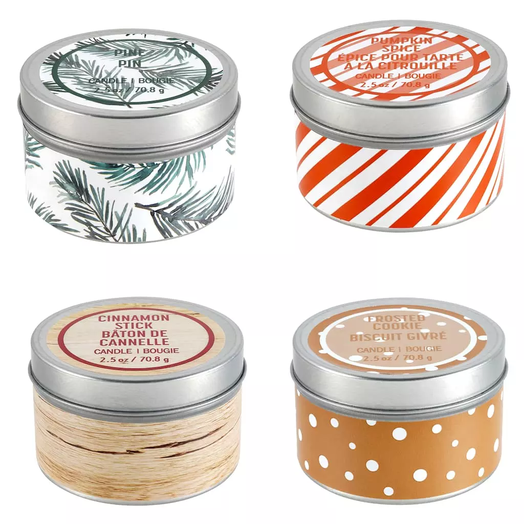 New 🛒 Assorted 2.5oz. Scented Candle in Tin Container by Ashland® 💯 3 New 🛒 Assorted 2.5oz. Scented Candle in Tin Container by Ashland® 💯