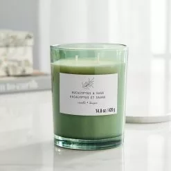 Outlet 👏 Eucalyptus & Sage 2-Wick Jar Candle by Ashland® 🔔 -Ashland Sale Store 10638407 20