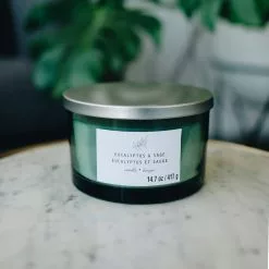 New 😀 8 Pack: Eucalyptus & Sage 3-Wick Jar Candle by Ashland® 🌟 -Ashland Sale Store 10638411 2 1