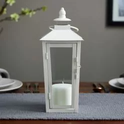 Cheap 🧨 12.2" White Metal Lantern by Ashland® 🛒 -Ashland Sale Store 10638433 20