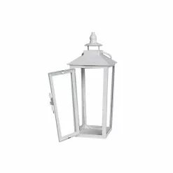 Cheap 🧨 12.2" White Metal Lantern by Ashland® 🛒 -Ashland Sale Store 10638433 3 1