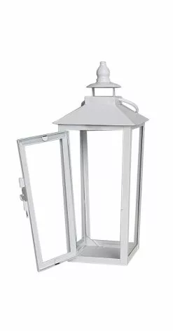 Cheap 🧨 12.2" White Metal Lantern by Ashland® 🛒 -Ashland Sale Store 10638433 4