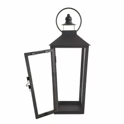 Best Sale 💯 15.7" Black Metal Lantern by Ashland® ⌛ -Ashland Sale Store 10638436 3