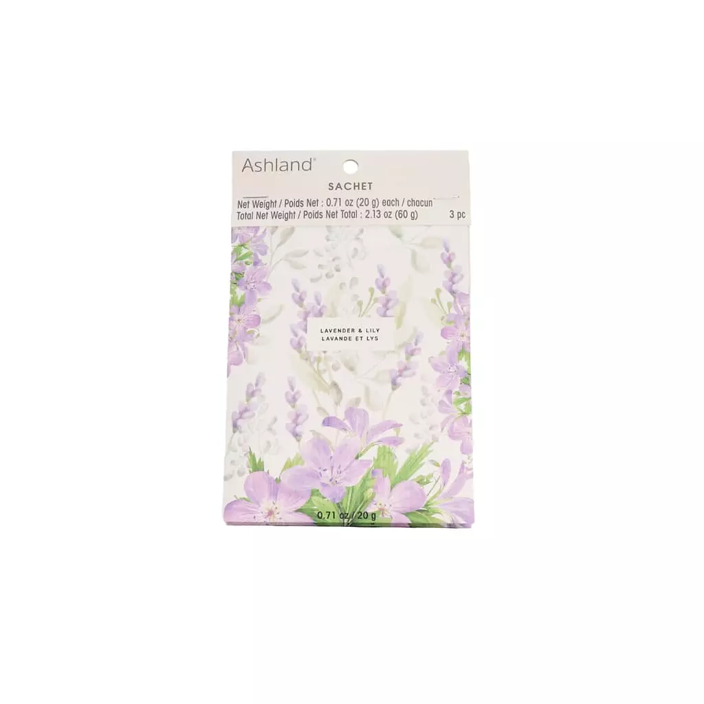 New 💯 Lavender & Lily Scented Sachet, 3ct. by Ashland® 👏 3 New 💯 Lavender & Lily Scented Sachet, 3ct. by Ashland® 👏