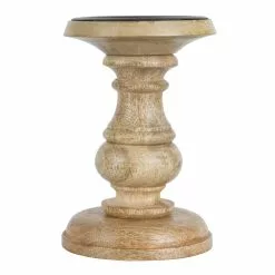 Cheap ๐ 6 Pack: 6" Wood Carved Pillar Candle Holder by Ashland® ๐ฅฐ