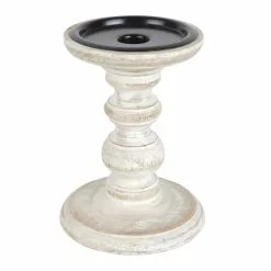 Cheap ✔️ Whitewashed Wood Carved Pillar Candle Holder by Ashland® 🔥 -Ashland Sale Store 10639294 2
