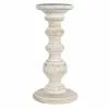 Buy 😉 Whitewashed Wood Carved Pillar Candle Holder by Ashland® ✔️ -Ashland Sale Store 10639296 1