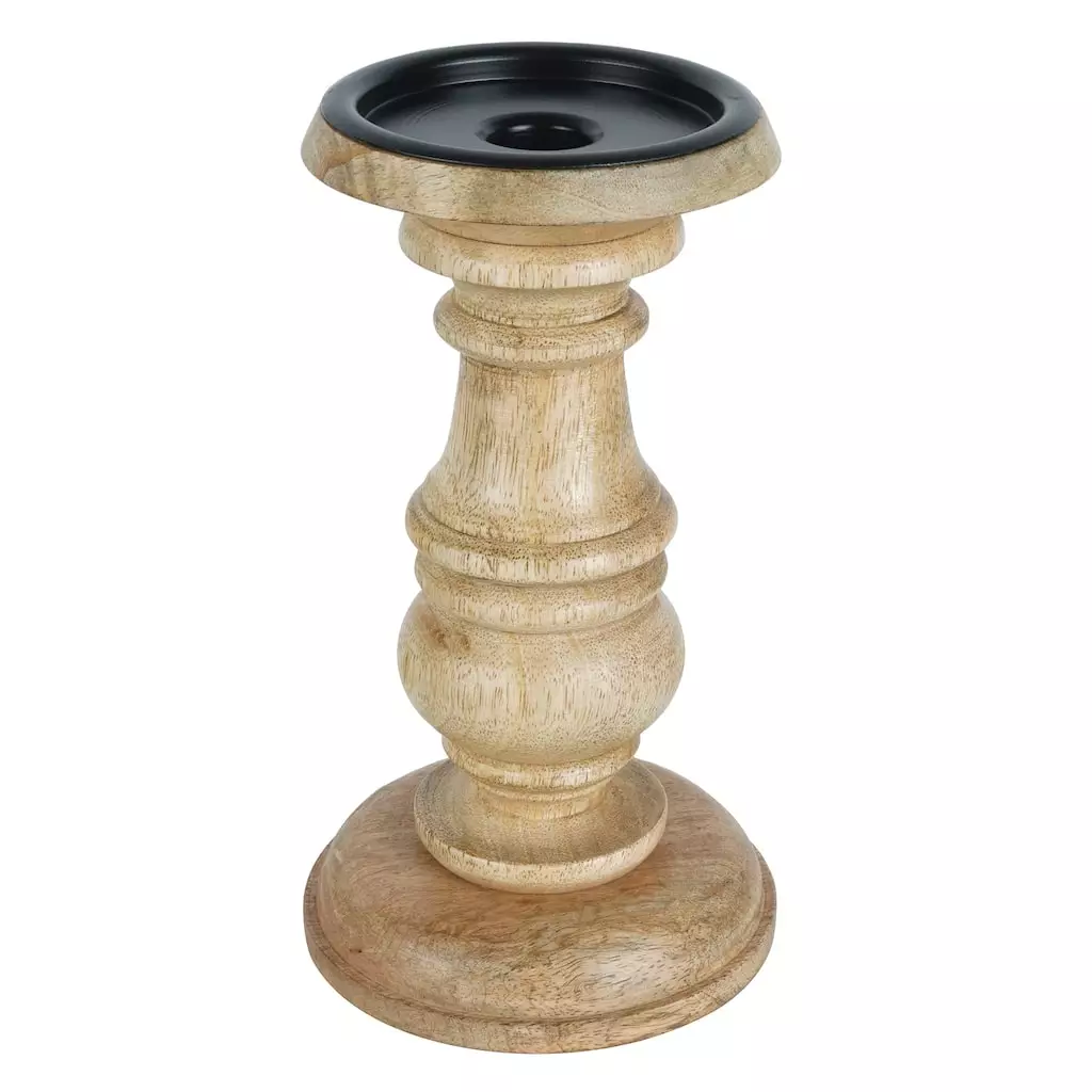Wholesale ✔️ Wood Carved Pillar Candle Holder by Ashland® 💯 5 Wholesale ✔️ Wood Carved Pillar Candle Holder by Ashland® 💯 - Image 3