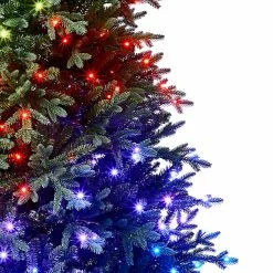 Cheap 😍 7.5ft. Pre-Lit Laurel Pine Artificial Christmas Tree, Multicolor Twinkly™ LED Lights by Ashland® 🛒 -Ashland Sale Store 10643169 11