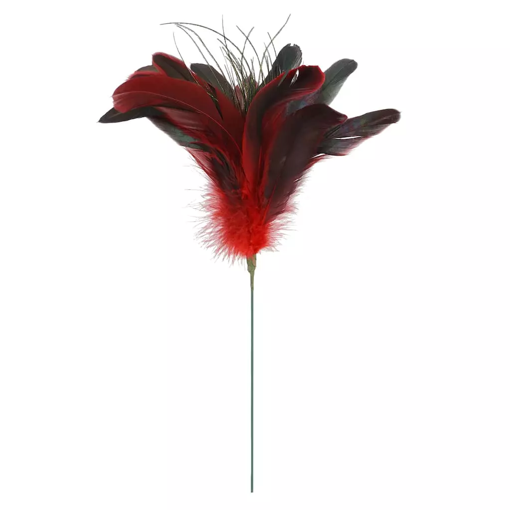 Wholesale 🔔 Red Peacock Feather Pick by Ashland® 😉 3 Wholesale 🔔 Red Peacock Feather Pick by Ashland® 😉